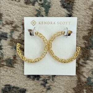 Kendra Scott Textured Gold Earrings